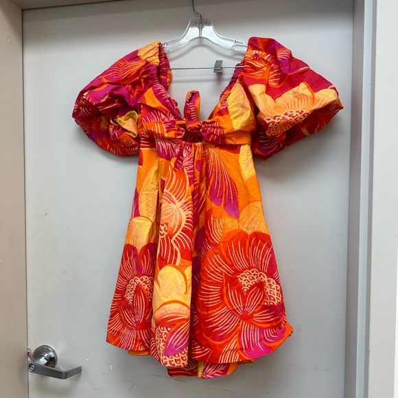 NWT FARM Rio Summer Garden Ombre Mini Dress - Picture 5 of 9